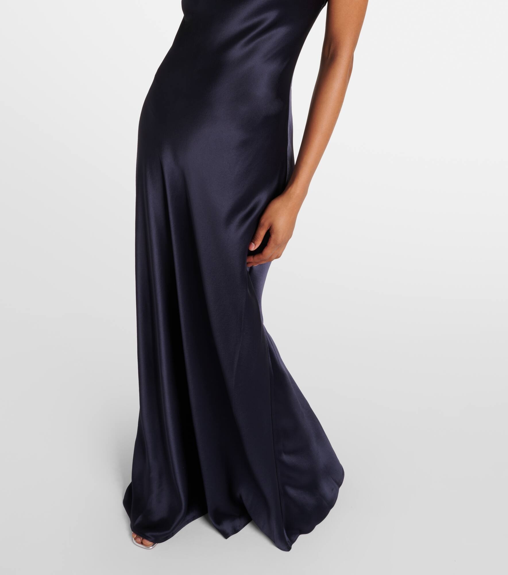 Cadence halterneck satin slip dress - 5