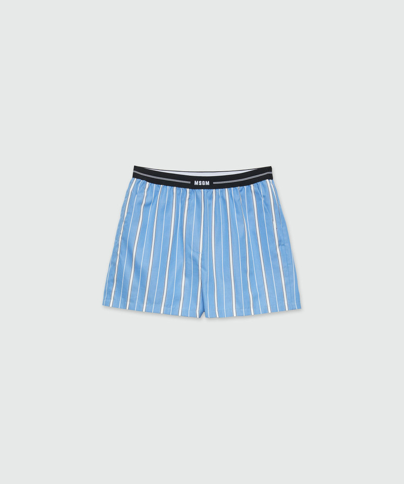 MSGM poplin shorts with elastic - 1