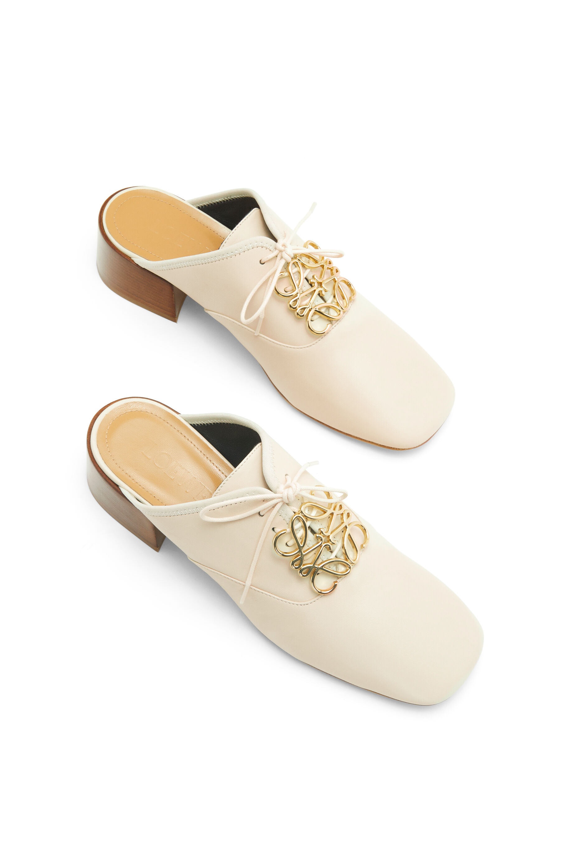Anagram slip-on derby in lambskin - 3