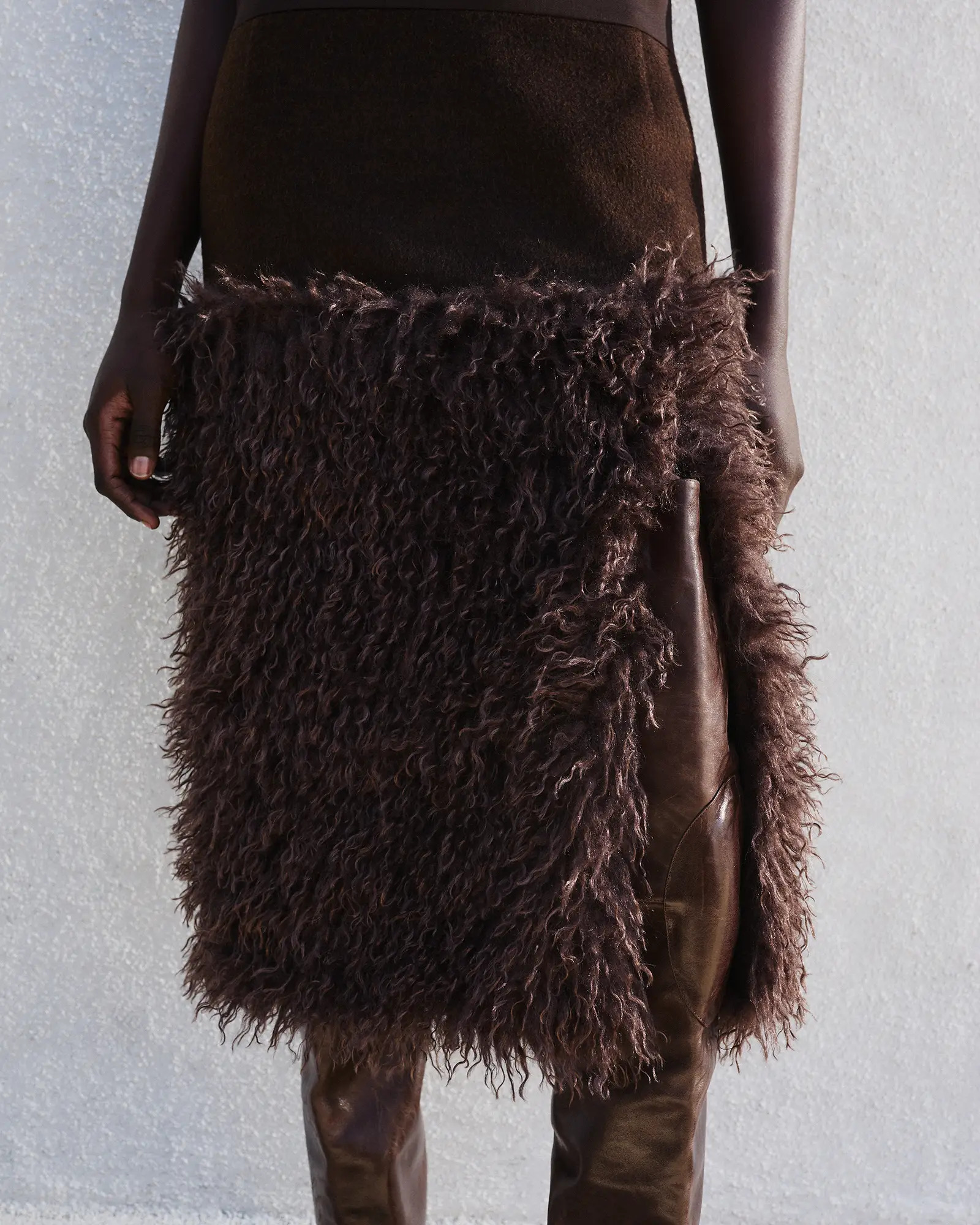 BLOCK DRESS BISTRE - 5
