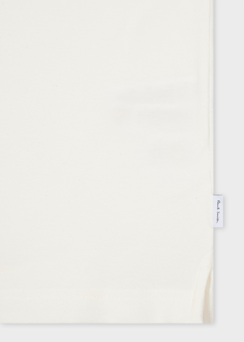 Paul Smith Ecru Button-Front Stretch-Cotton Polo Shirt outlook