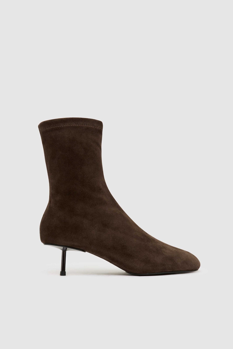 Suede Ballet Boot - Coffee 1