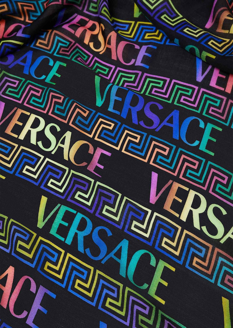 Greca Neon Print Scarf 3