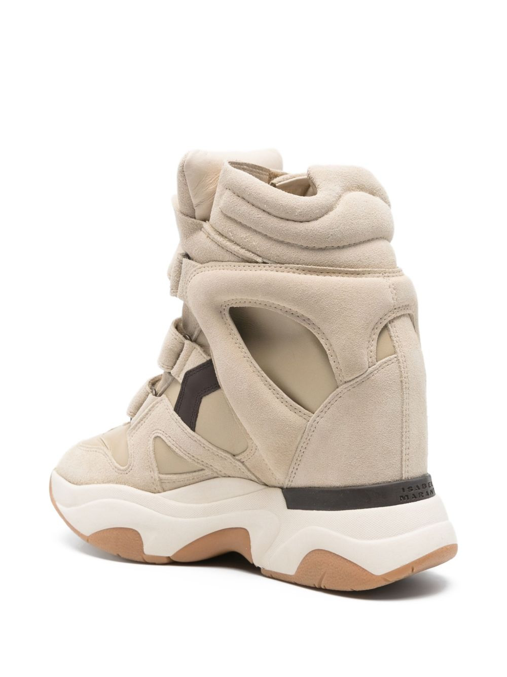 wedge-sole strap sneakers - 3