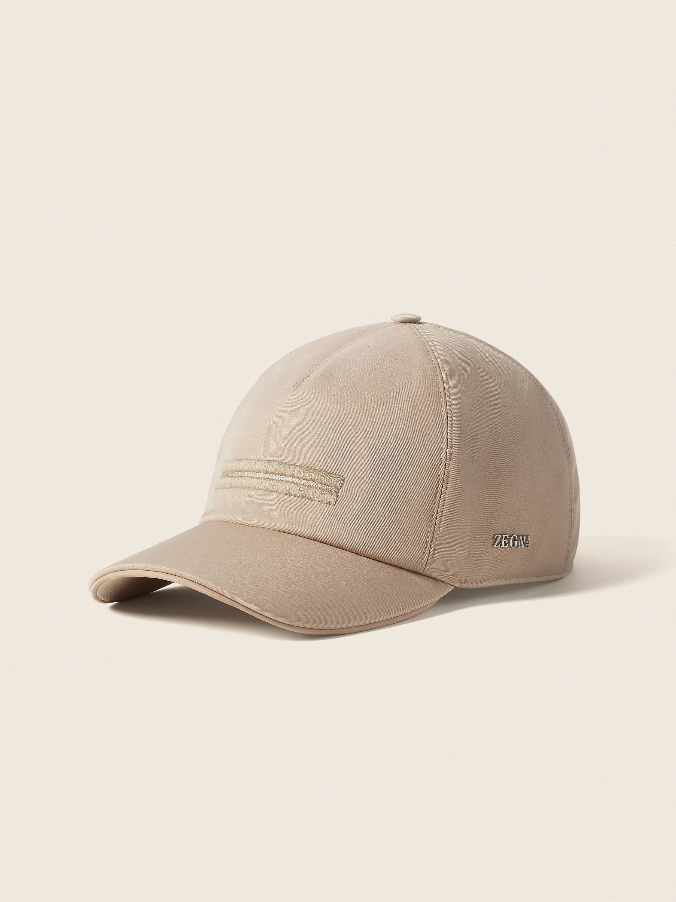 LIGHT TAUPE MICROFIBER MOTORIN BASEBALL CAP - 1