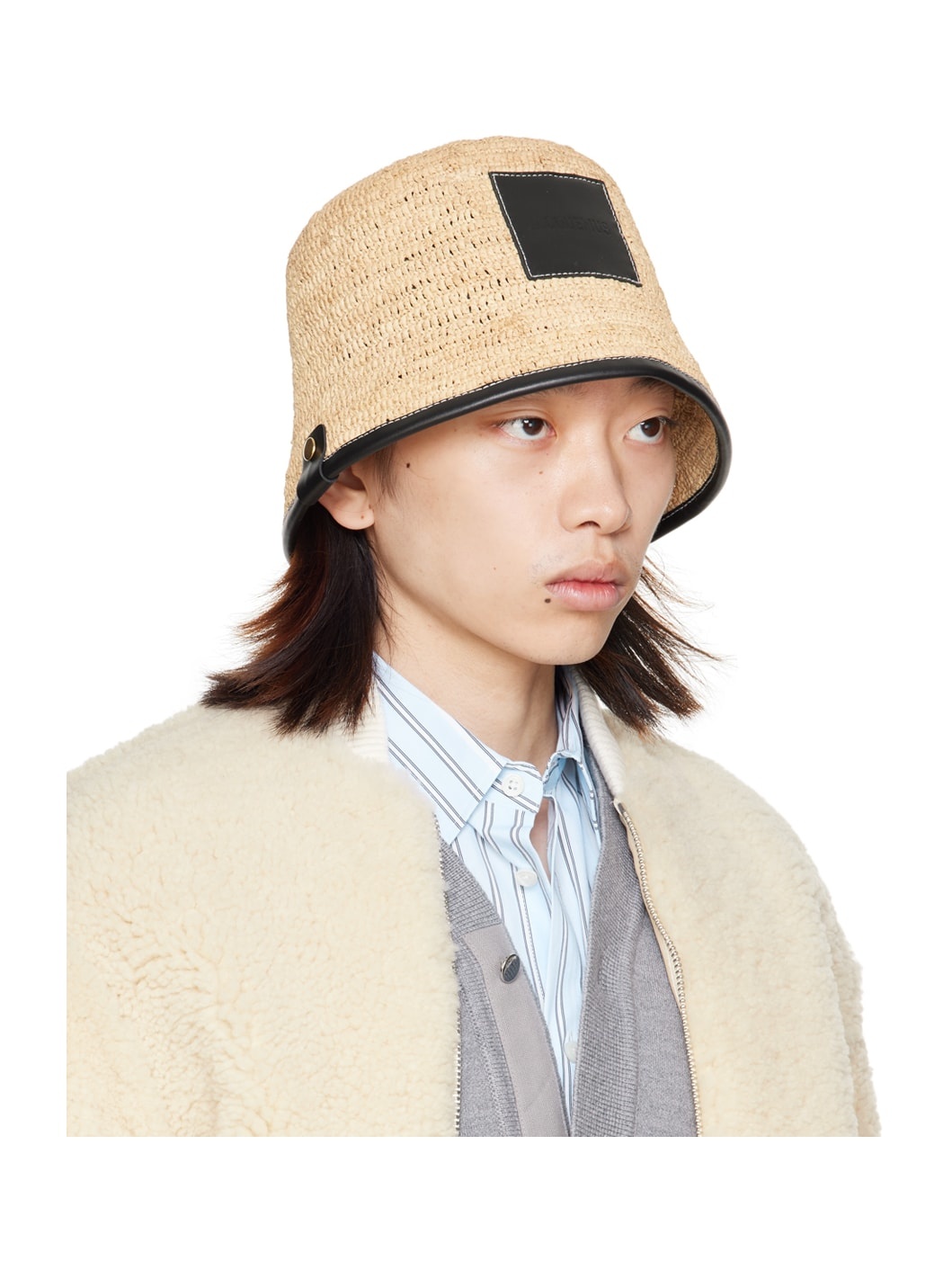 Beige & Black 'Le bob Soli' Hat - 2