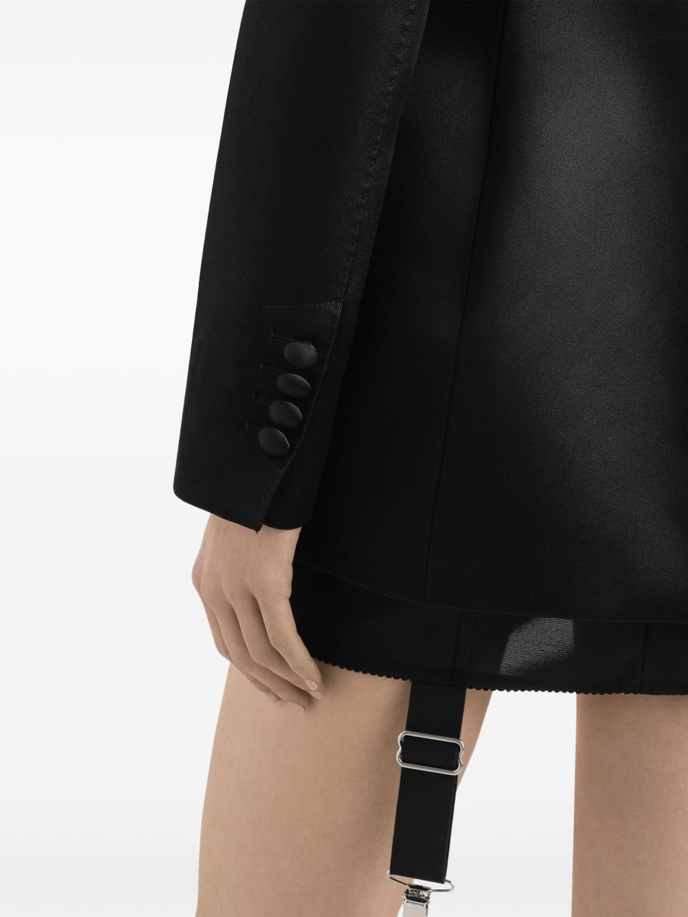 bouble-breasted duchess blazer - 5