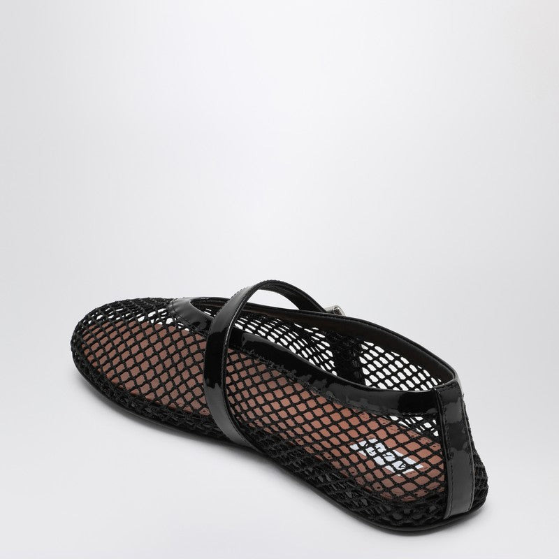 Alaia Black Net Ballerina Women - 2