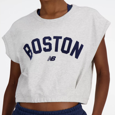 New Balance Heritage French Terry Crop T-Shirt outlook