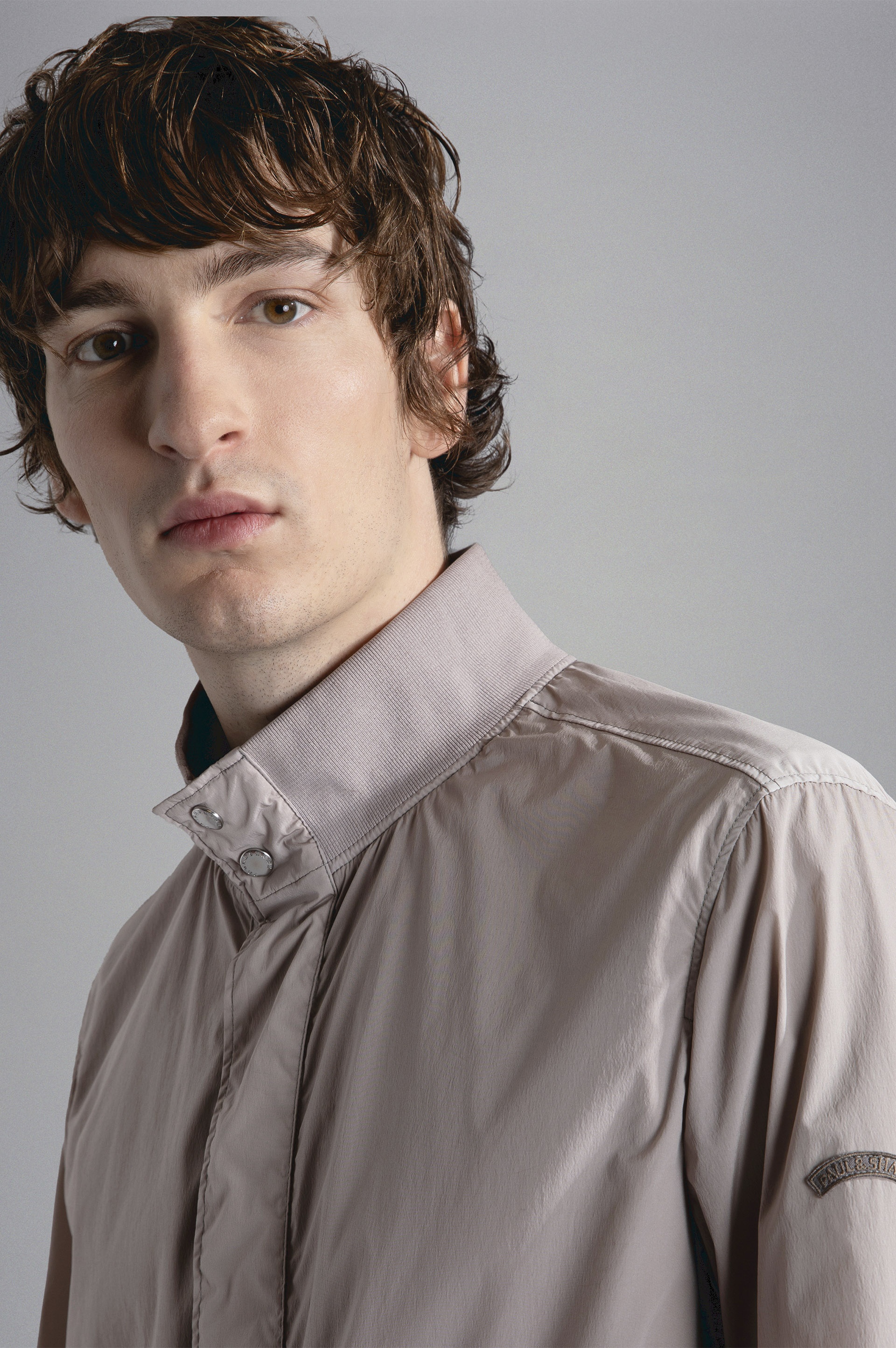 GARMENT DYED FADED STRETCH ECONYL® BOMBER JACKET - 4