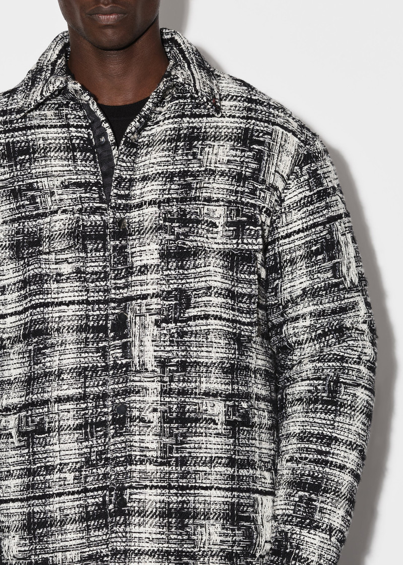 TWEED PADDED OVERSHIRT 6