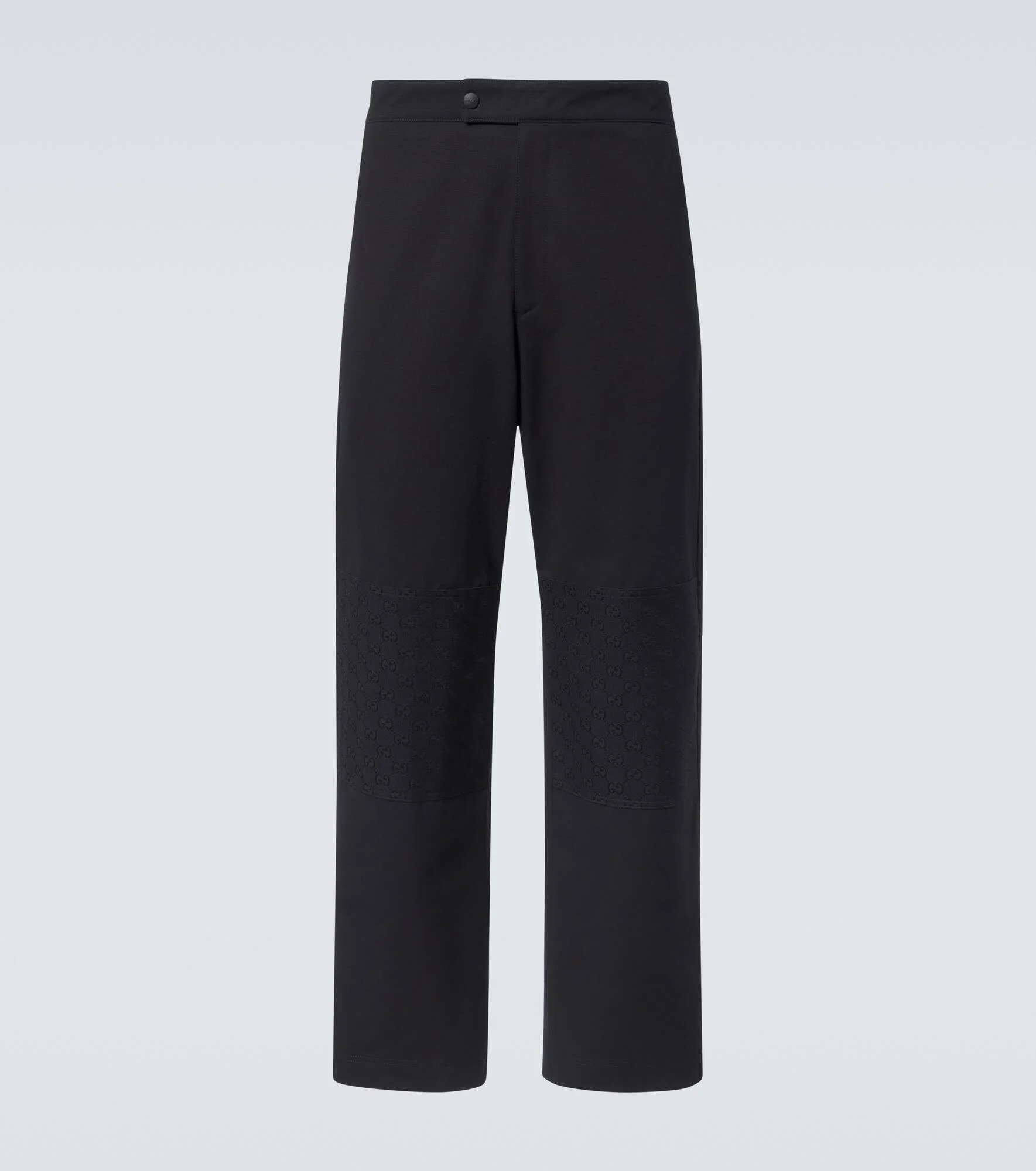 Cotton ripstop straight pants - 1