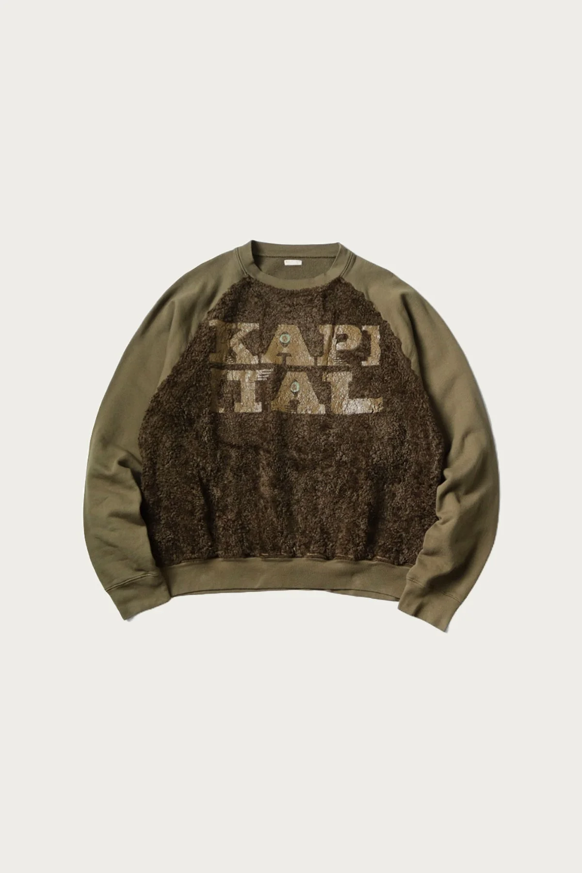 30/-SWTxFur GRIZZLY SWT (SPEAKEASY KAPITAL) - Khaki - 1