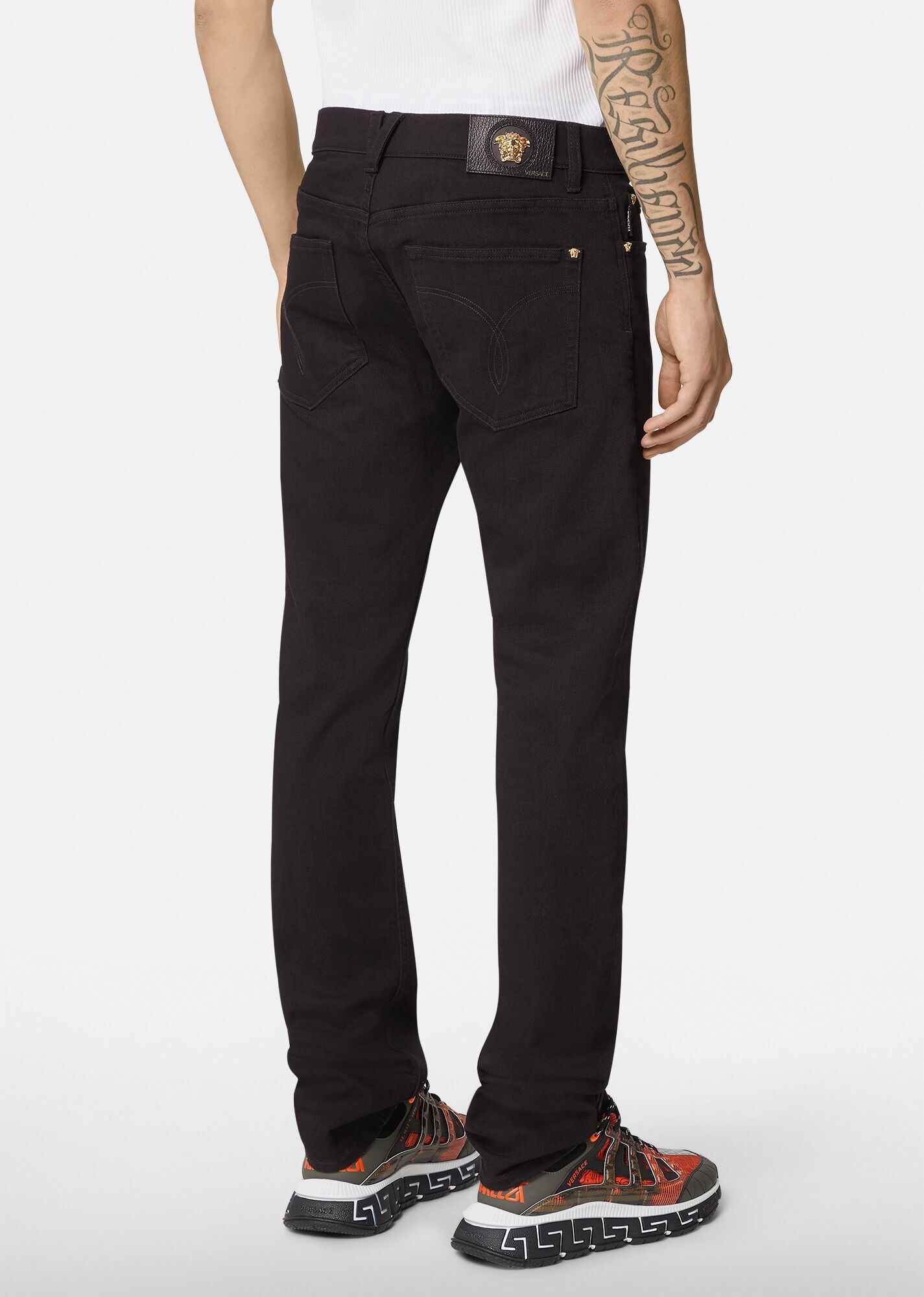 Slim Fit Black Jeans - 3