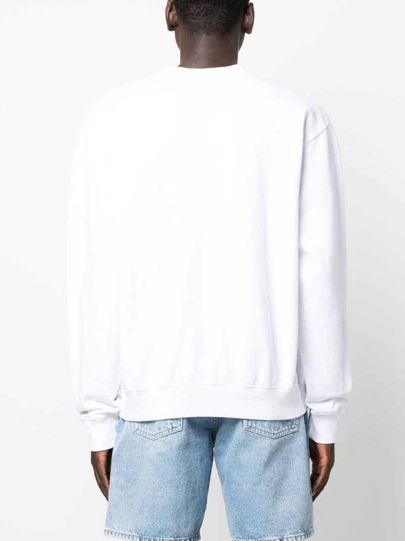 logo-print cotton sweatshirt 5