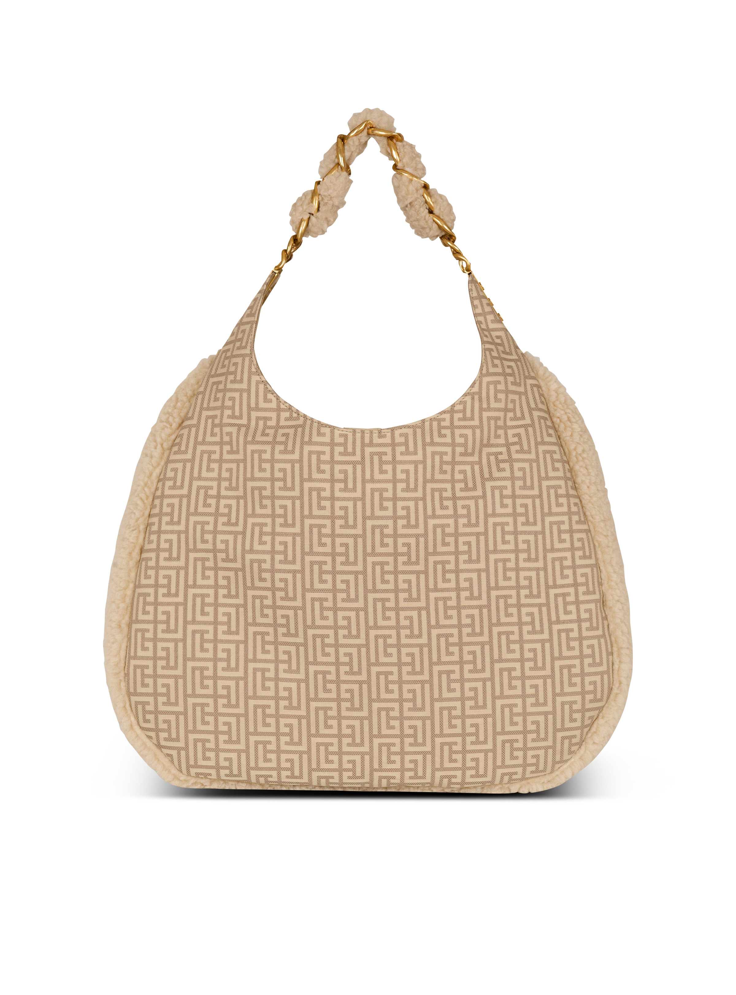 Large 1945 Soft Hobo bag in nylon with a PB Labyrinth monogram - 4