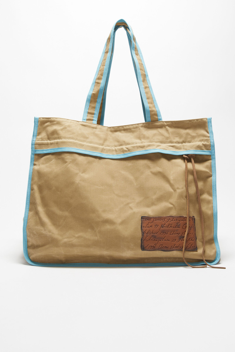 Tote bag - Beige/blue 1