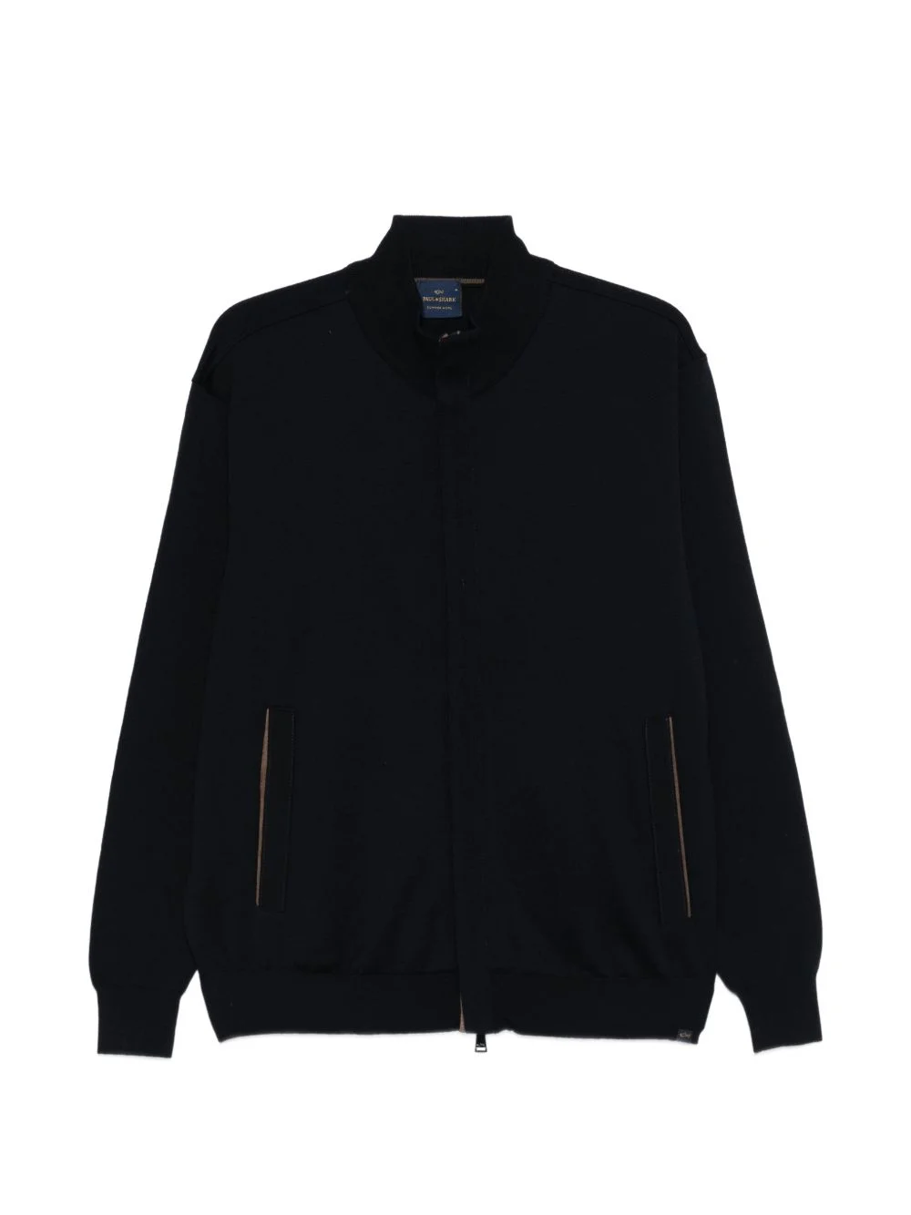 zip-up virgin wool cardigan - 1