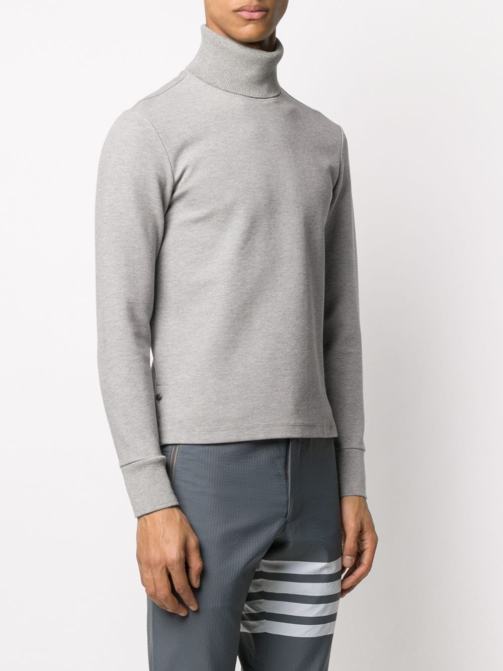 ribbed turtleneck jumper - 3