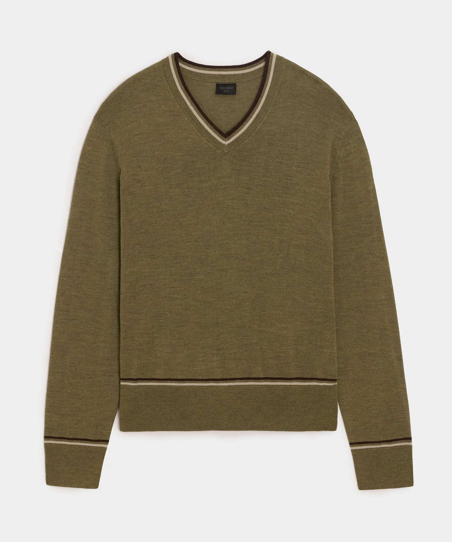 Merino V-Neck Sweater - 1