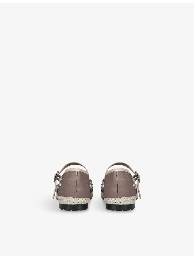 FLABELUS Mae Woven Mary-Jane Shoes outlook