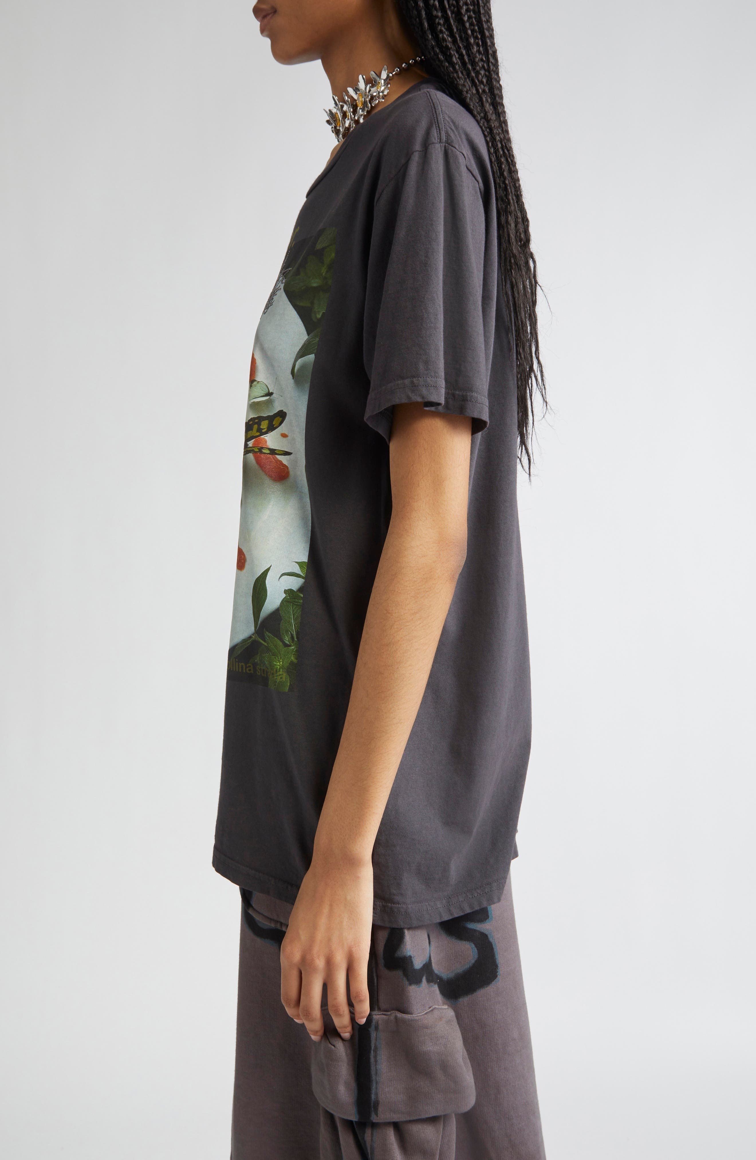 Collina Strada Oversize Organic Cotton Graphic T-Shirt in Girl Dinner at Nordstrom - 4