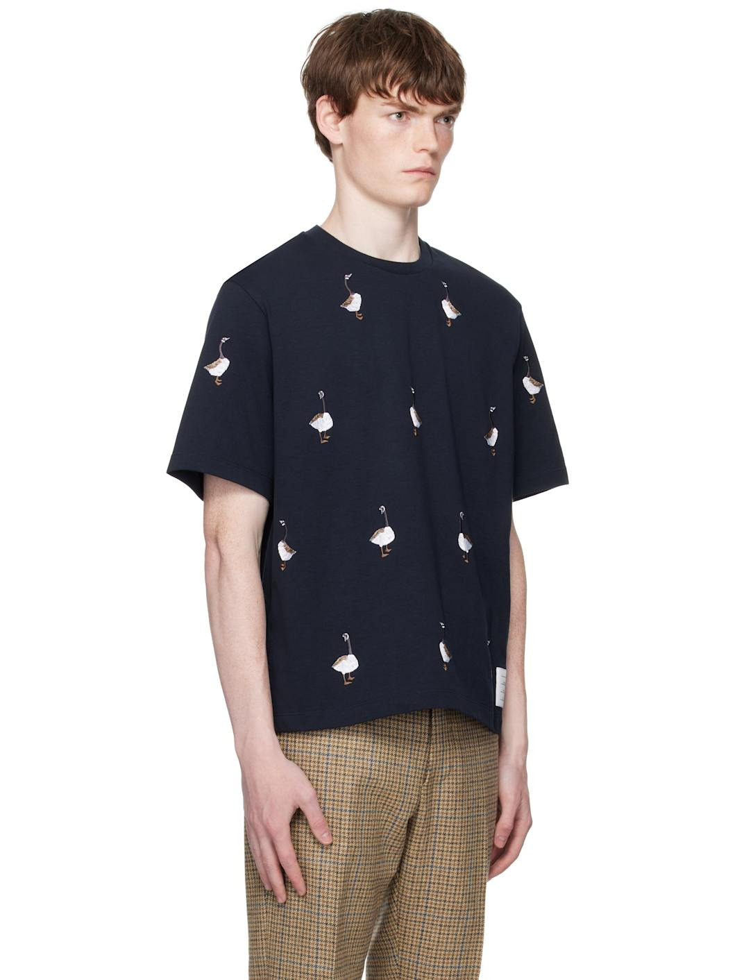 Navy Geese Jersey T-shirt - 2