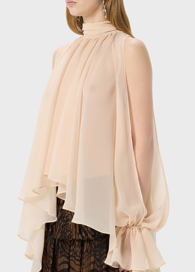 ASYMMETRICAL CHIFFON BLOUSE 4