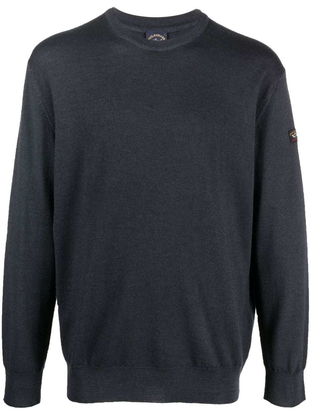 round-neck virgin-wool jumper - 1