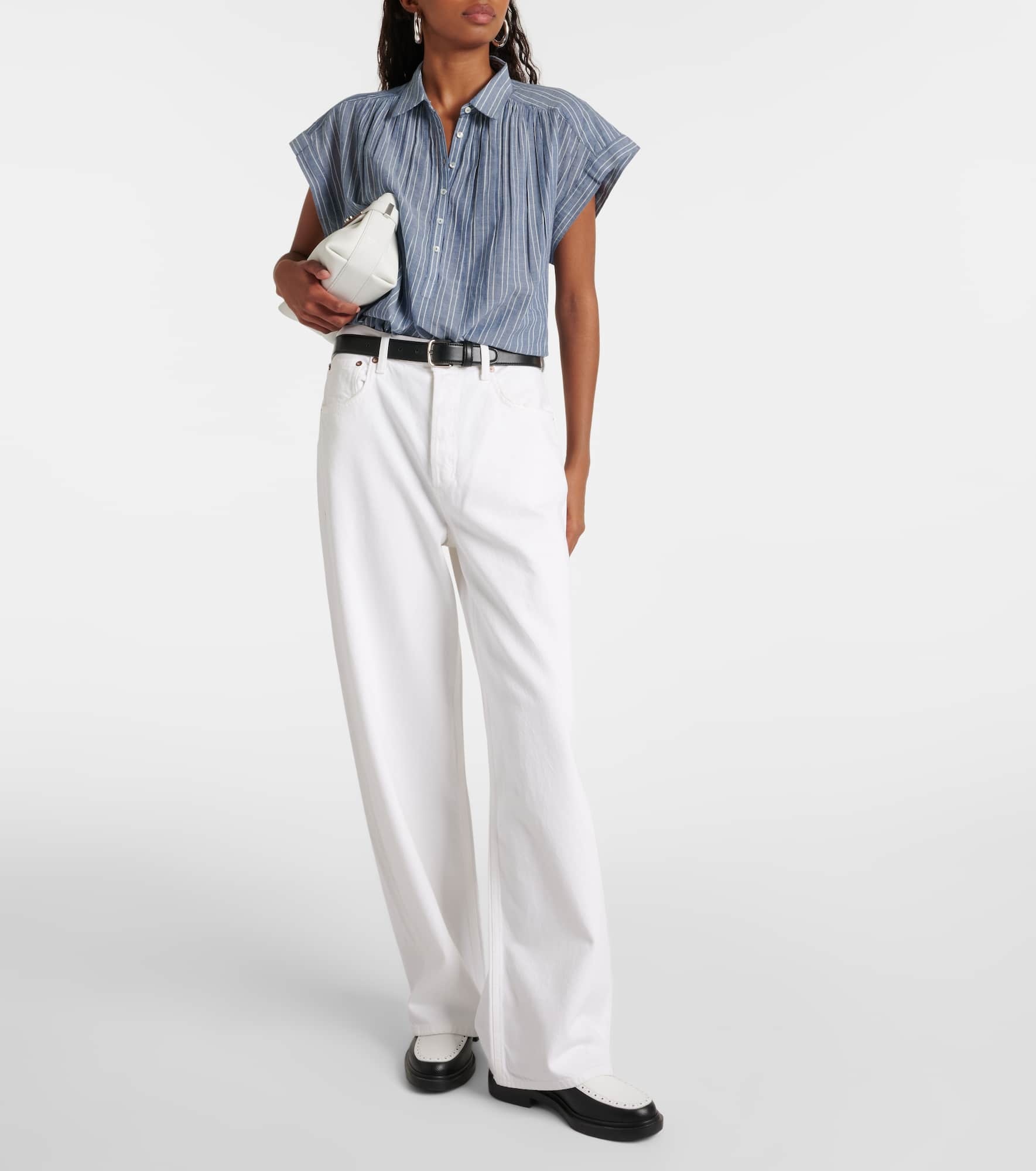 Normandy striped cotton blouse - 2