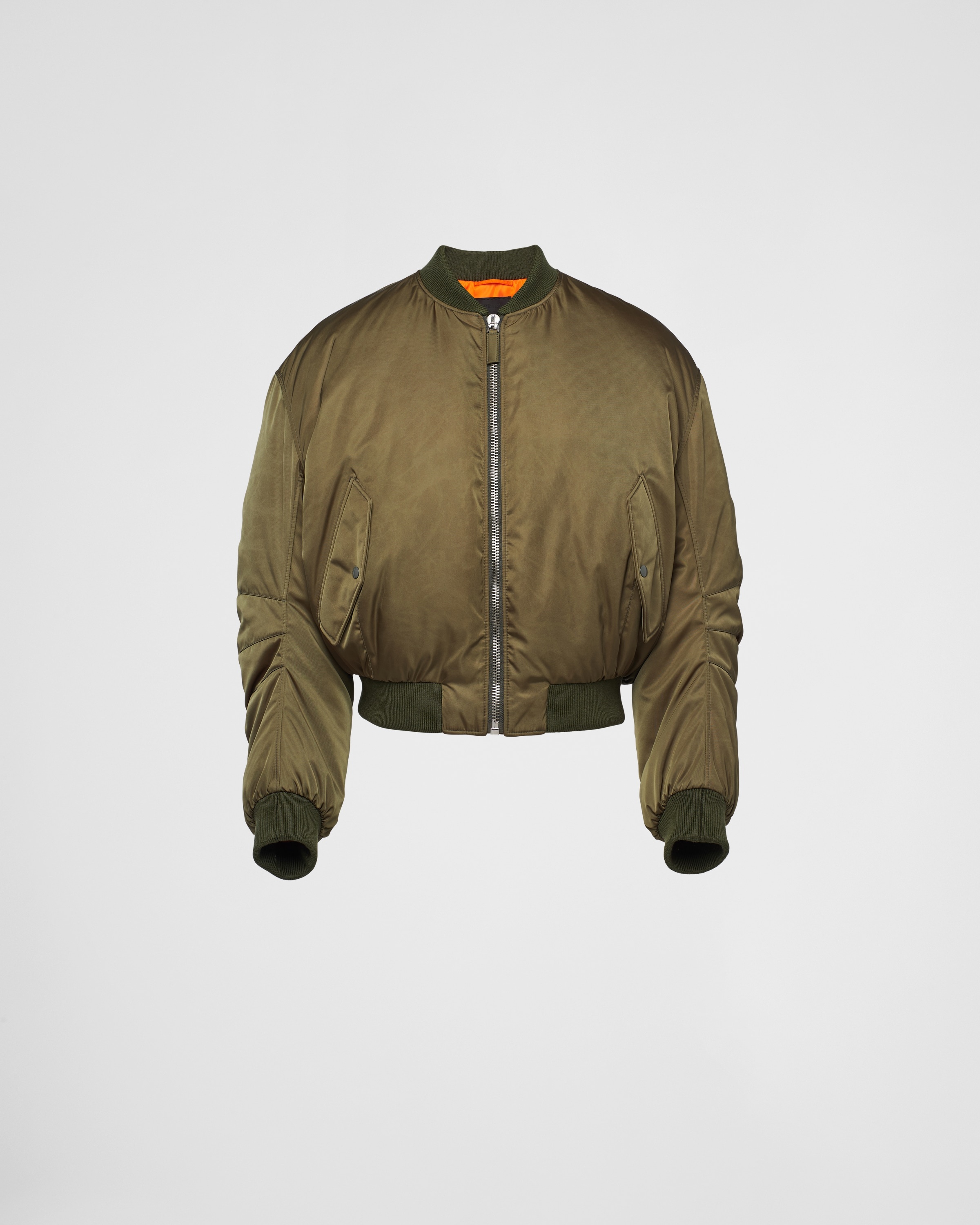 Prada Cropped Re-Nylon down jacket