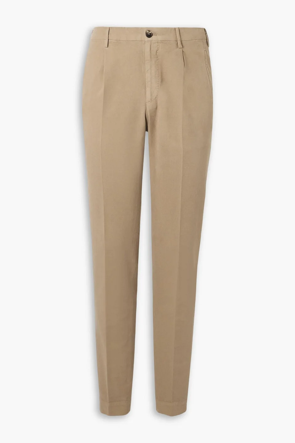 Venezia 1951 straight-leg pleated stretch-cotton pants - 1