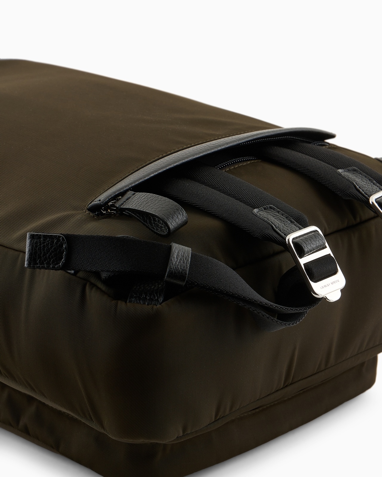ASV NYLON AND PEBBLED-LEATHER BACKPACK - 5