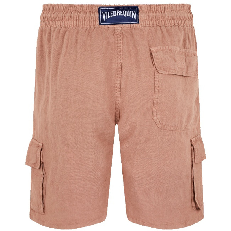 Vilebrequin Men Linen Bermuda Shorts Natural Dye outlook