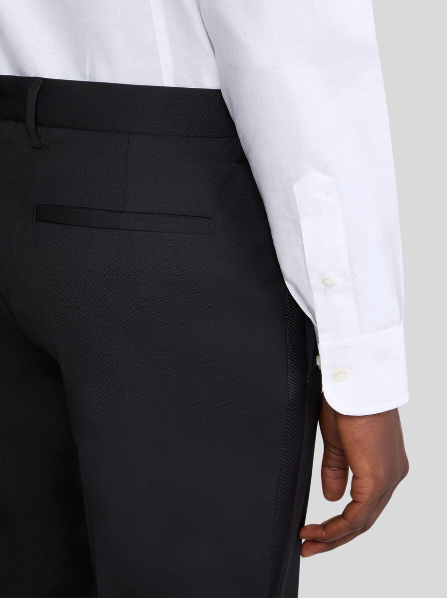 EVENING TROUSERS WITH SIDE BAND DETAIL - 3