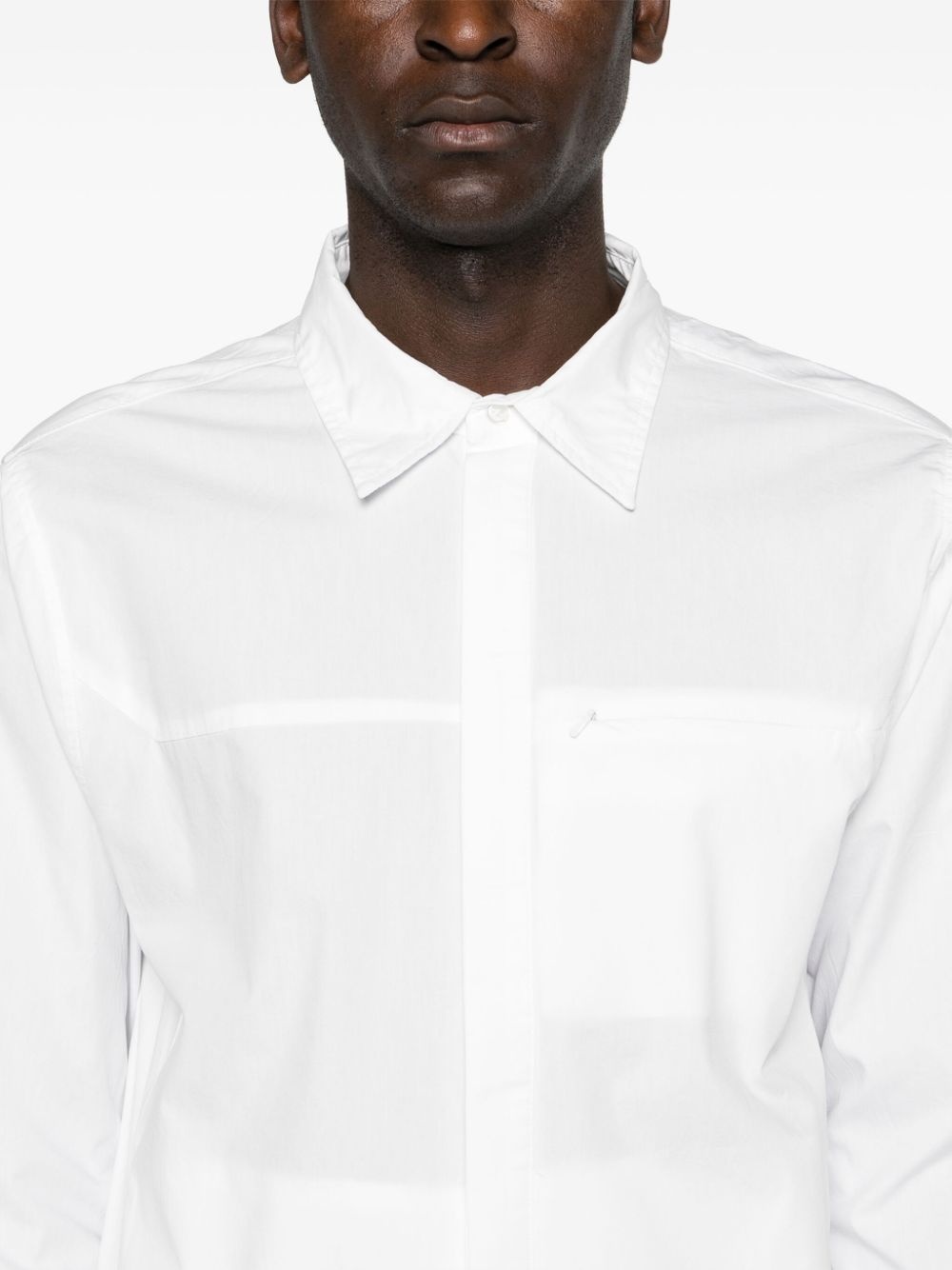 classic-collar cotton shirt - 6