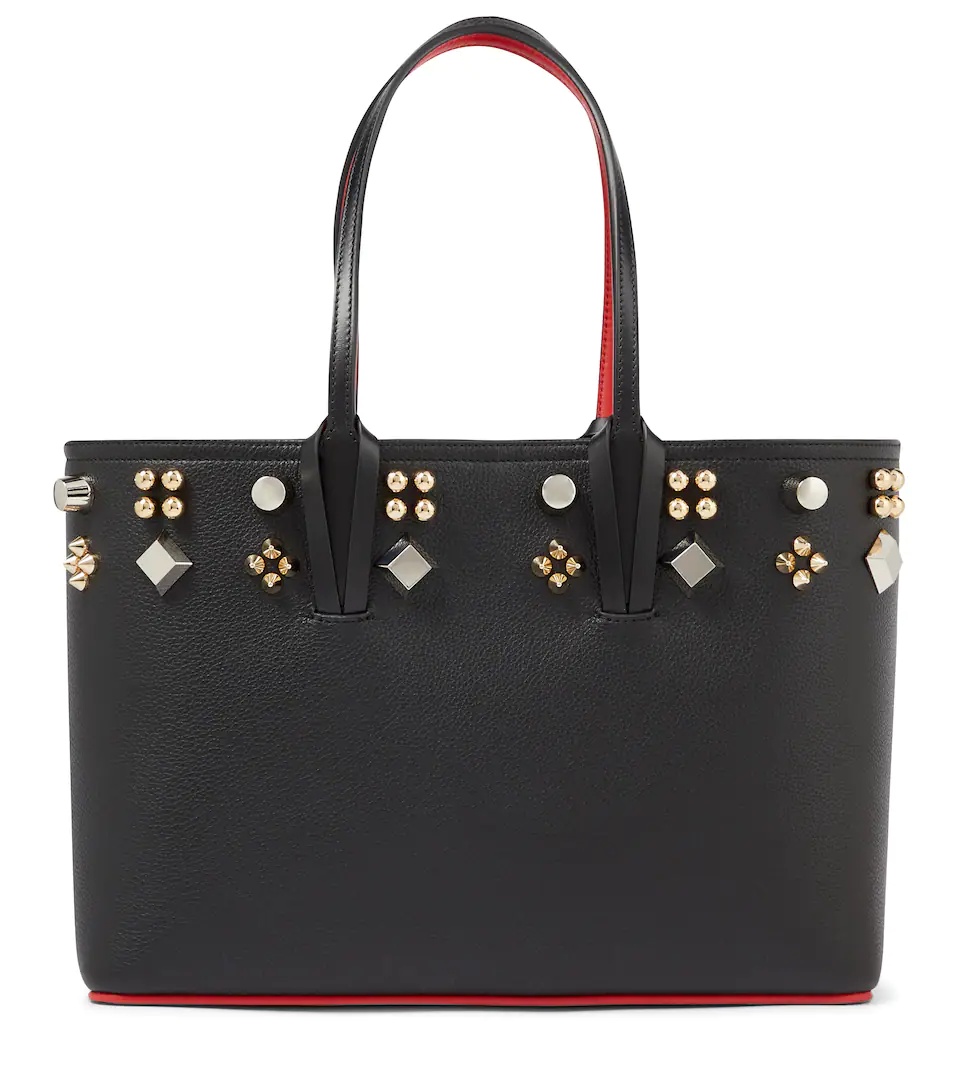 Cabata stud-embellished leather tote - 1