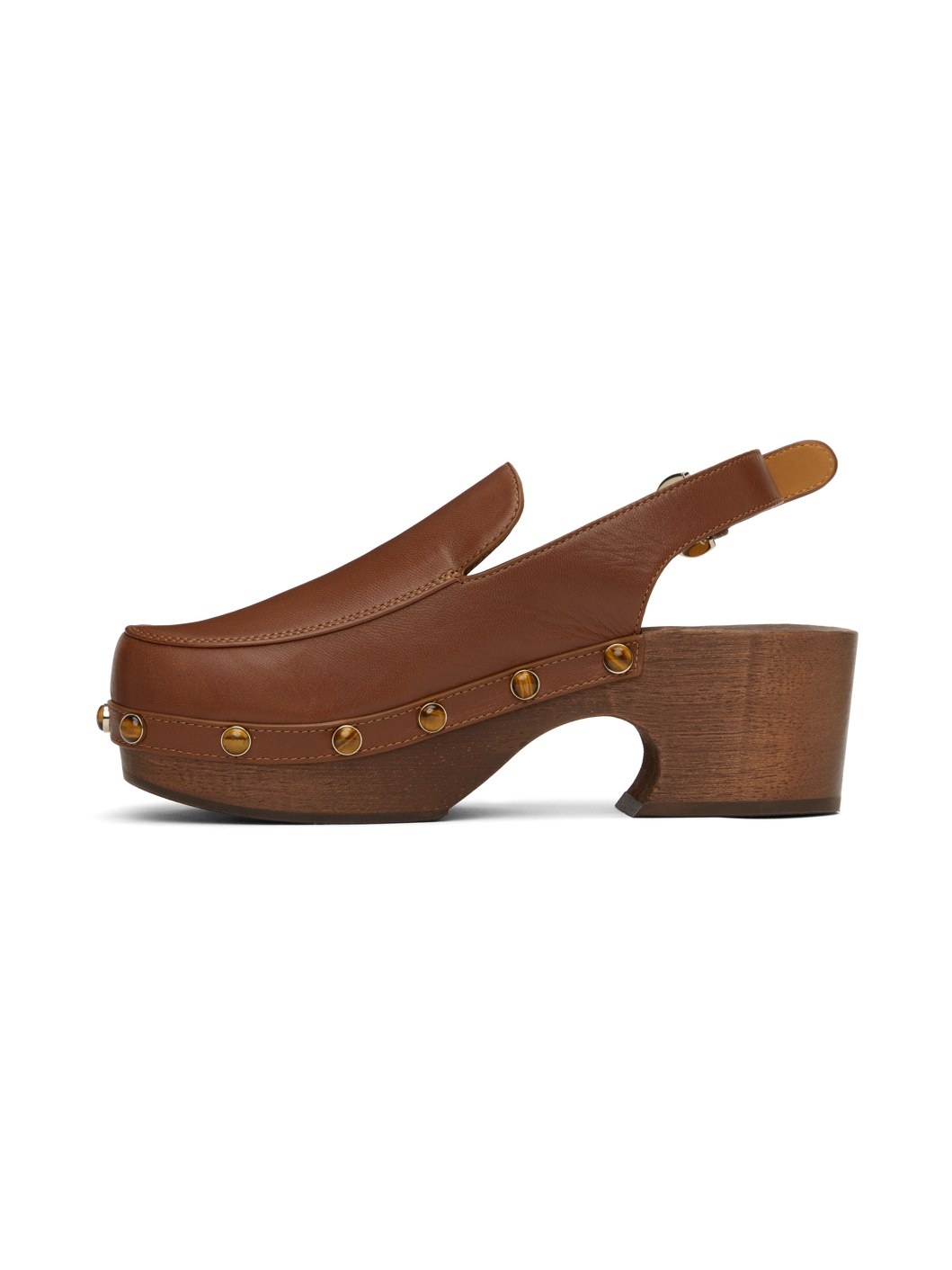 Brown Aurna Clogs - 3