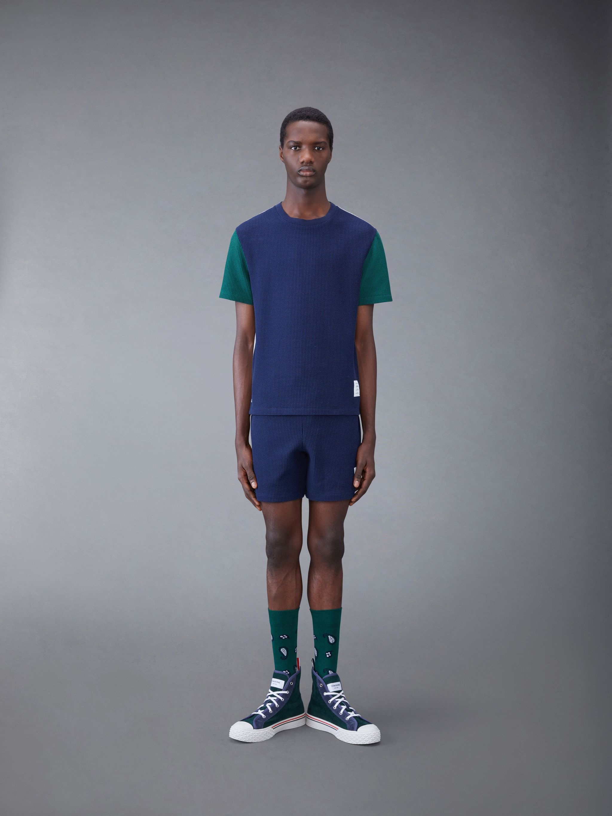 Fun-Mix Textured Check Tee - 3