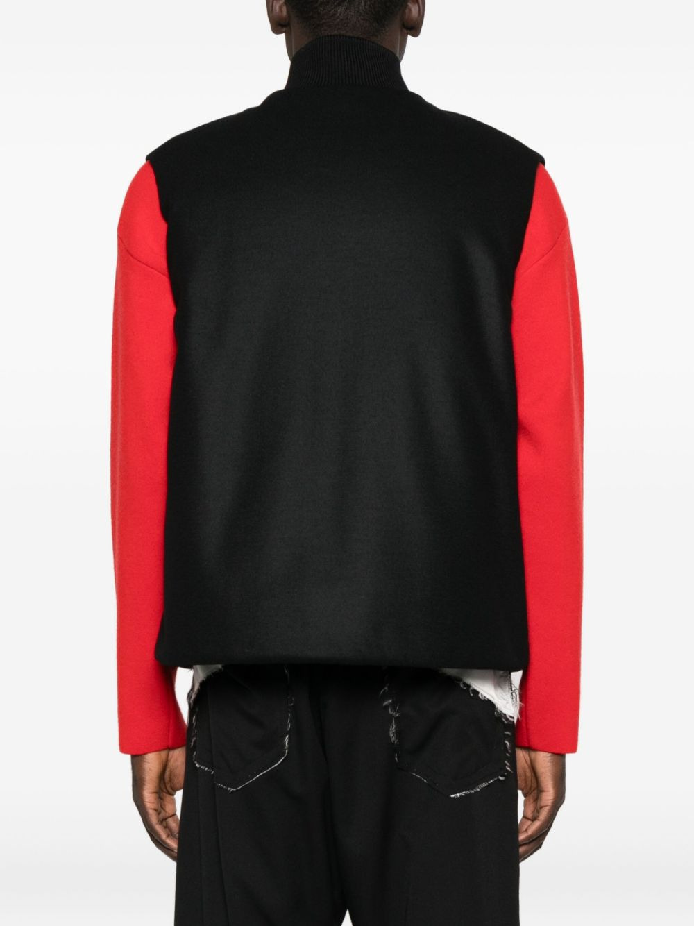 high-neck zip-front vest - 4