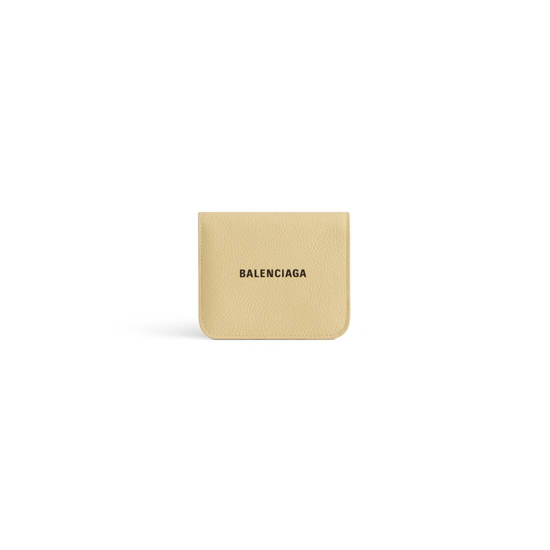 Women's Cash Flap Coin And Card Holder in Light Yellow - 1