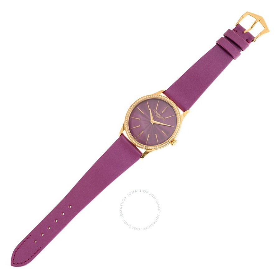 Patek Philippe Calatrava Automatic Diamond Purple Dial Ladies Watch 4997-200R-001 - 2