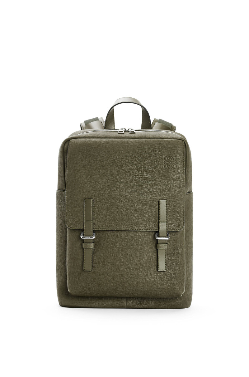 Military backpack in soft grained calfskin 1