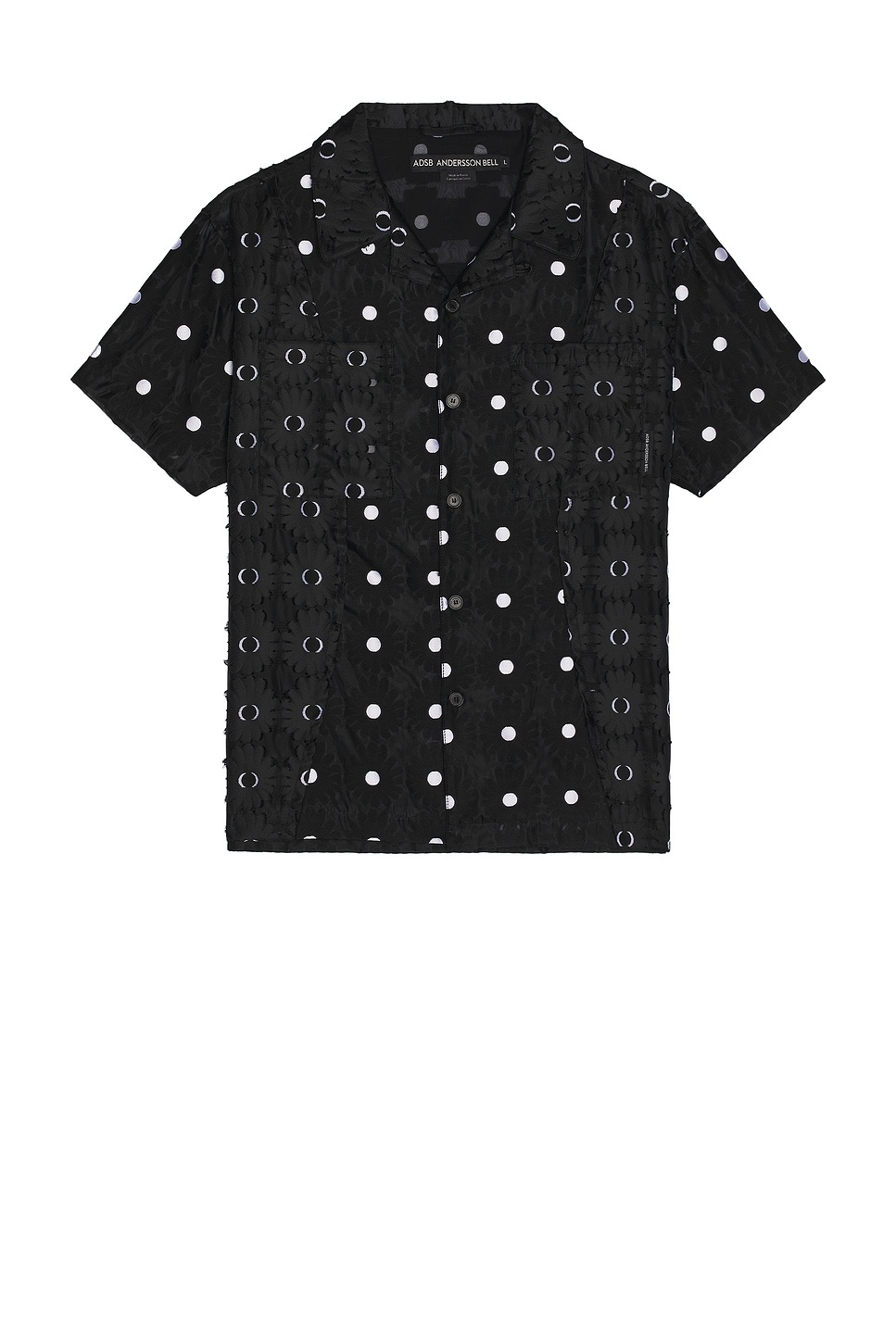 Half Sheer Flower Shirt - 1