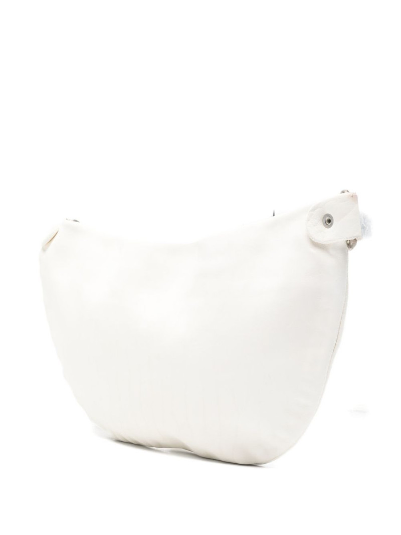 Guidi zip-up leather shoulder bag outlook