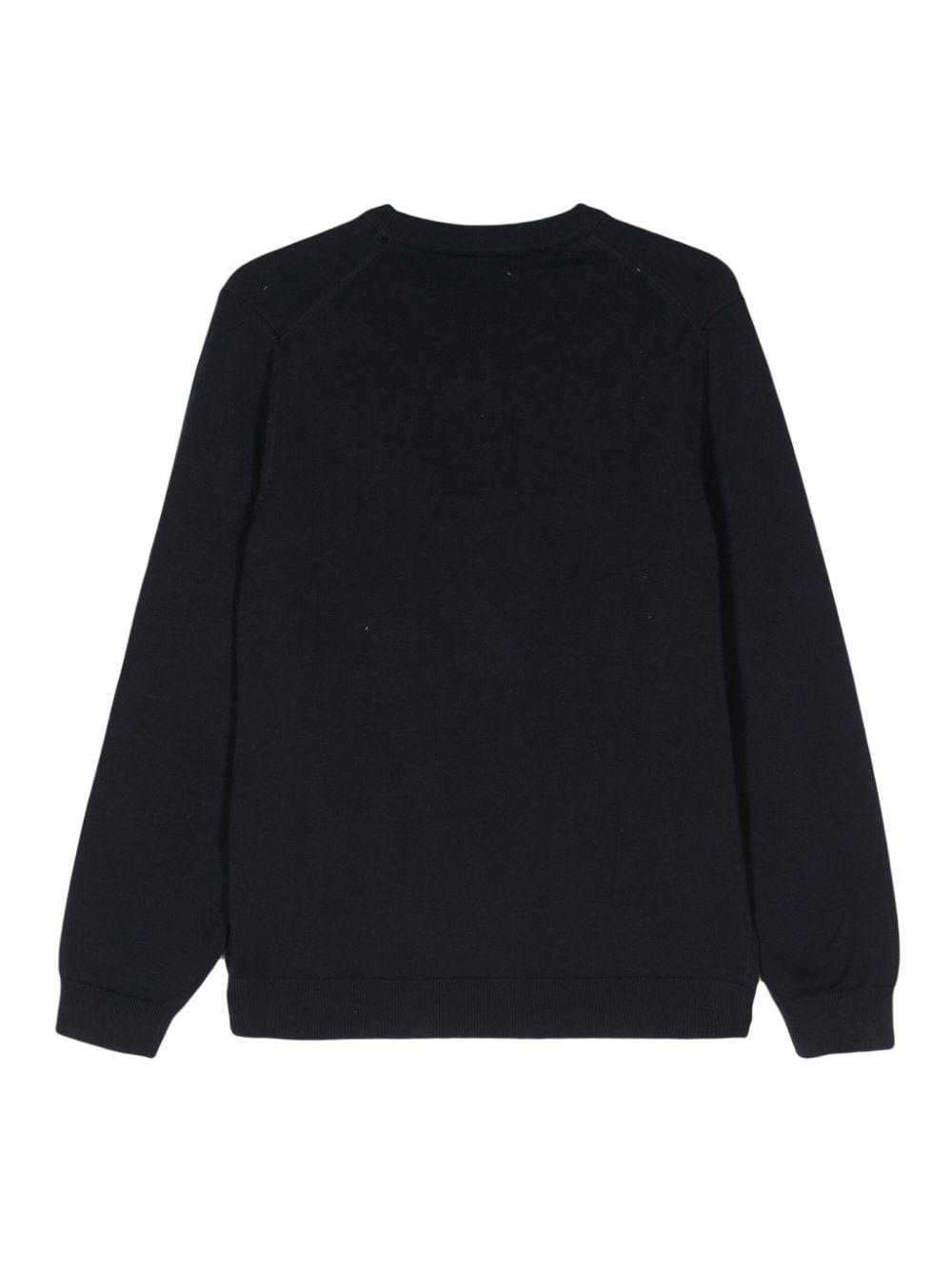 logo-patch fine-ribbed jumper - 2