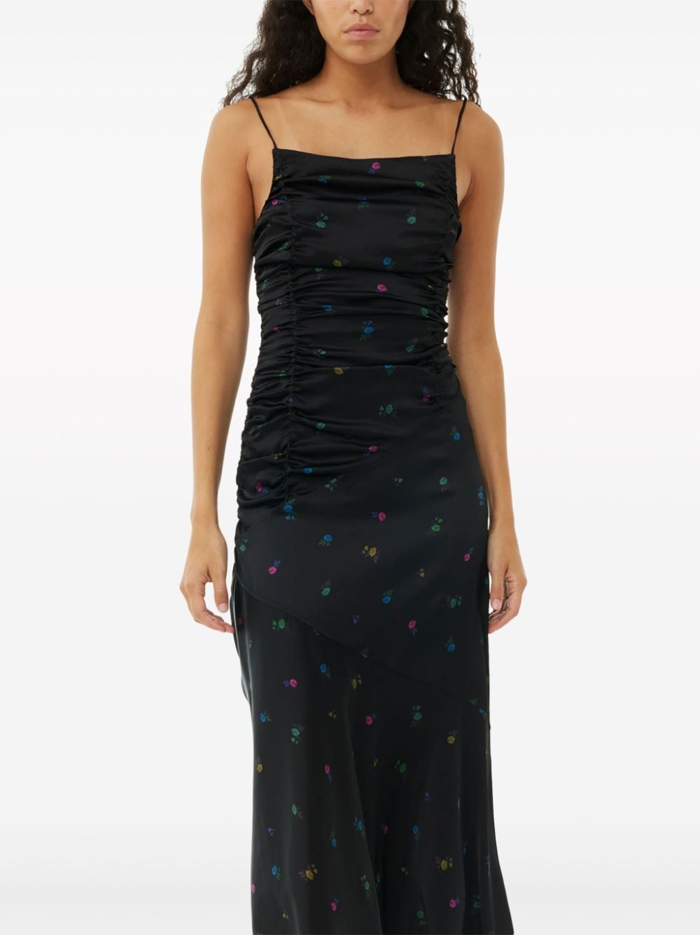 ruched slip dress - 3