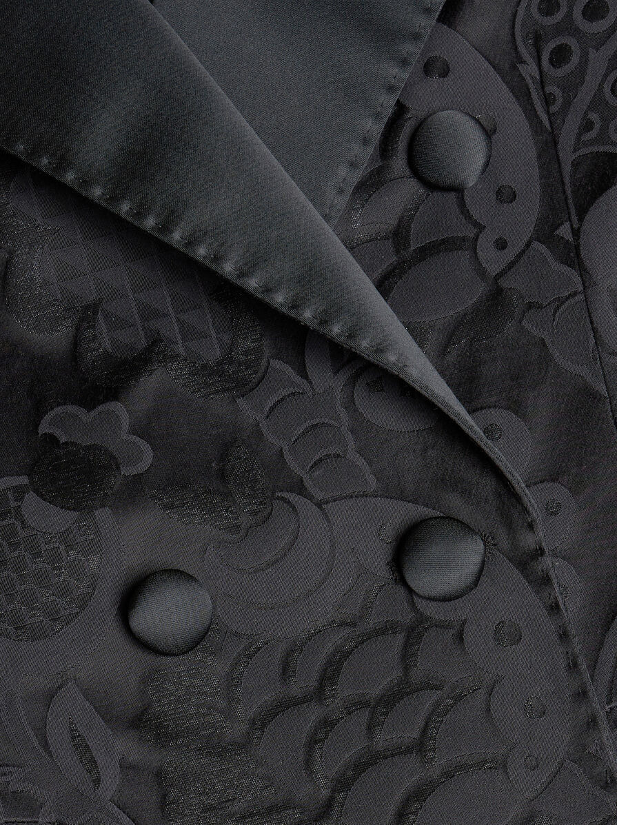 DOUBLE-BREASTED JACQUARD JACKET - 6