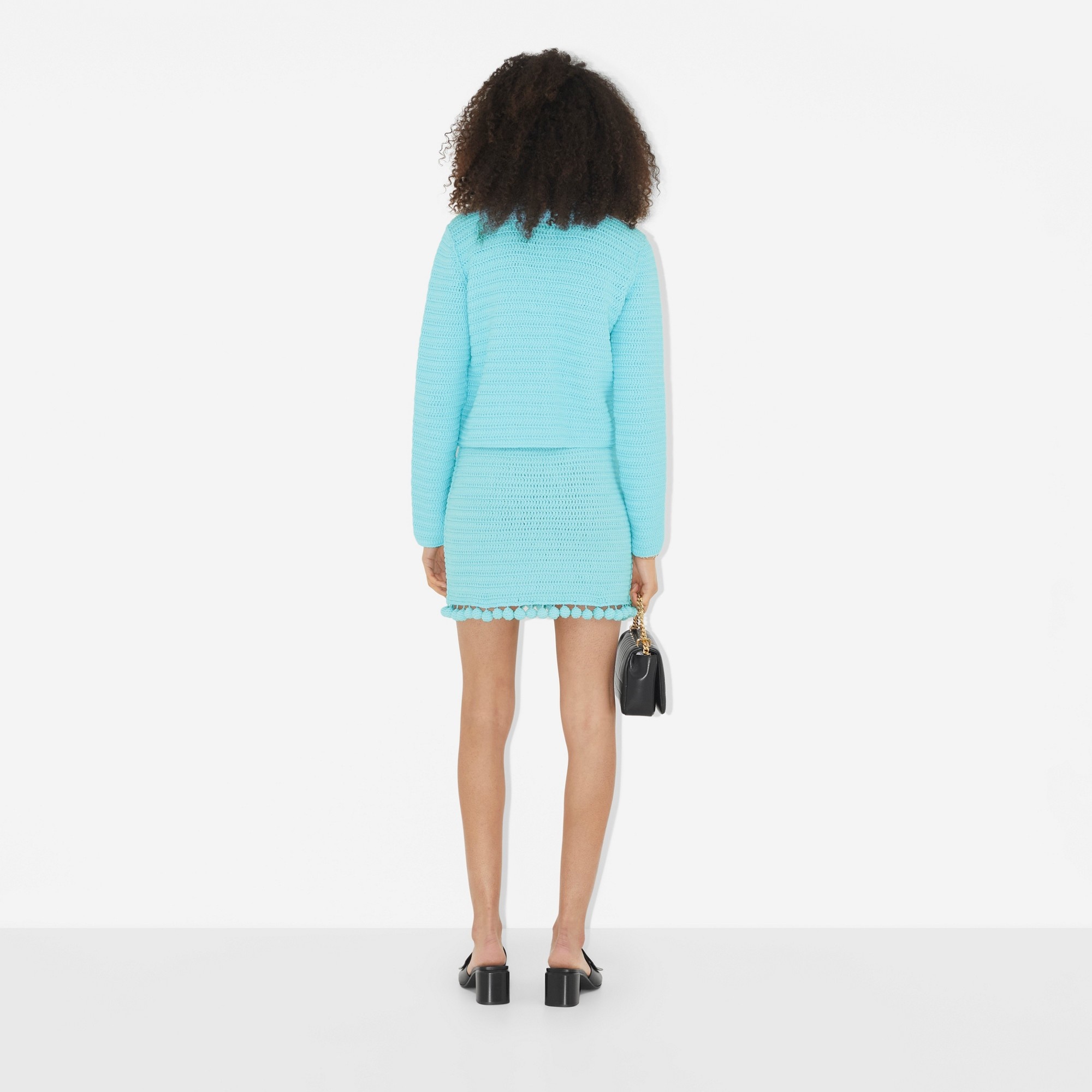 Crochet Technical Cotton Mini Skirt - 4