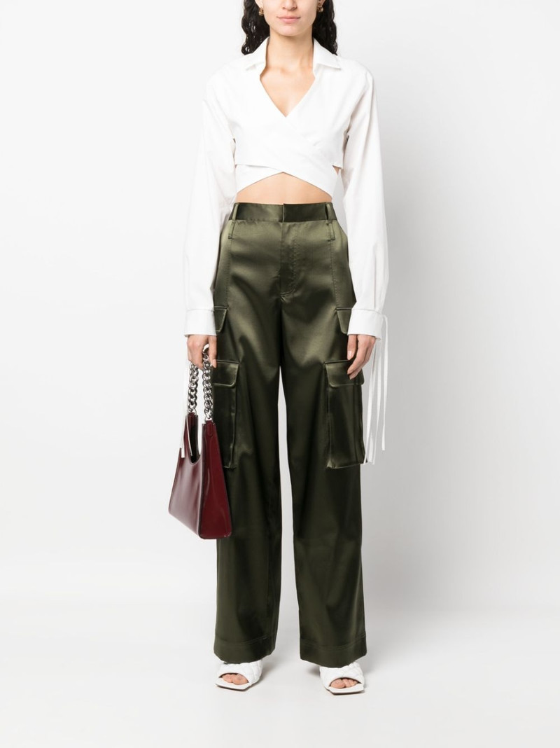 ANDREĀDAMO tie-waist blouse outlook